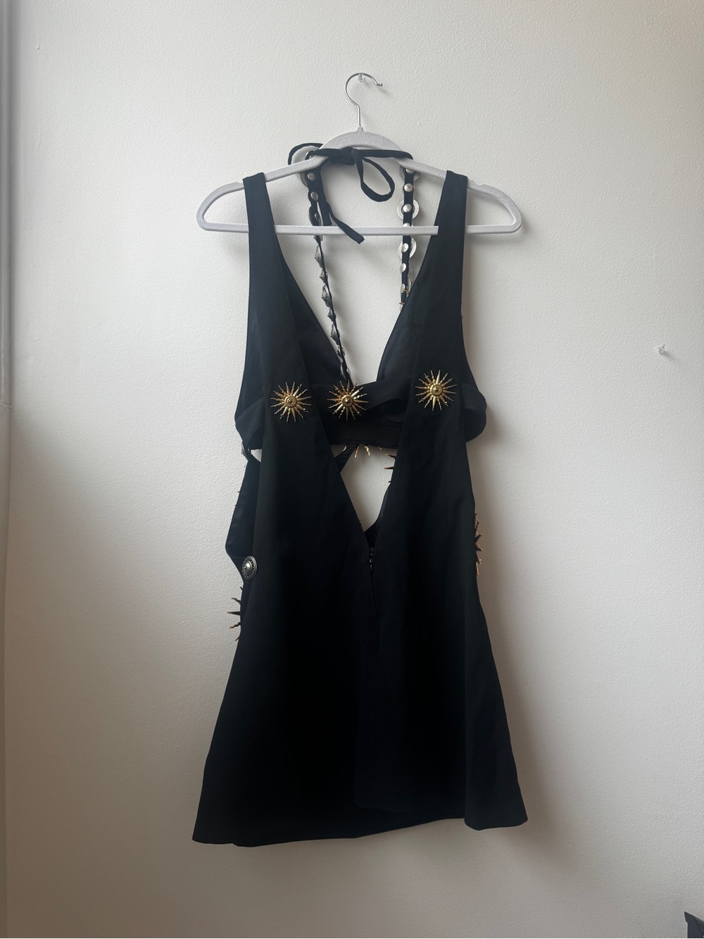 Fausto Puglisi Runway Embellished Cutout Mini Medallion Dress - Picture 8 of 9